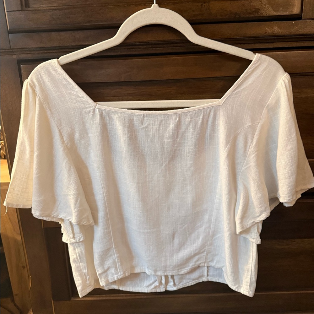 Ivory Button-Up Top - Picture 2 of 5
